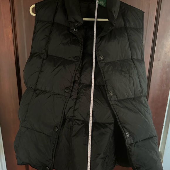 LL Bean Goose Down Black Vest - Picture 6 of 10